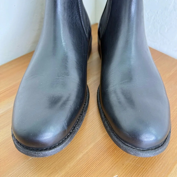 NEW FRYE TYLER Black Leather Chelsea Boot Men’s 10D - Picture 7 of 11